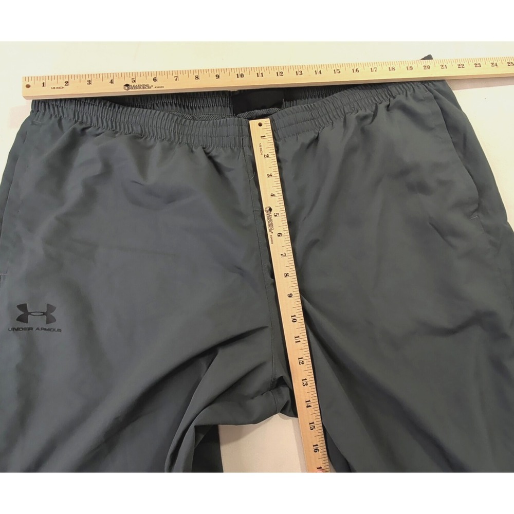 Under Armour Vital Woven Track Pants Mens 3XL Tall Gray Loose Fit Mesh Lined - Picture 9 of 10